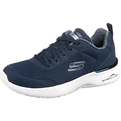Afbeelding van Skechers Air Dynamight Fast Brake Sneakers voor dames, Navy Mesh Wit Trim, 38.5 EU