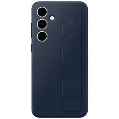 Afbeelding van Samsung Standing Grip Case Geschikt voor Galaxy S24 FE Blauw Zwart