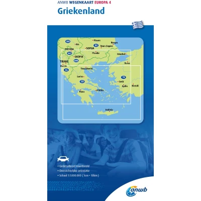 Afbeelding van ANWB Wegenkaart ANWB*Wegenkaart Europa 4. Griekenland