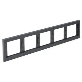 Afbeelding van Afdekraam Berker K1 (5 voudig, Antraciet)