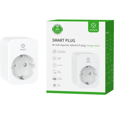 Afbeelding van WOOX R6118 Smart plug, Schuko, WiFi, 802.11b/g/n, 3680 W, IP20, 30m, White