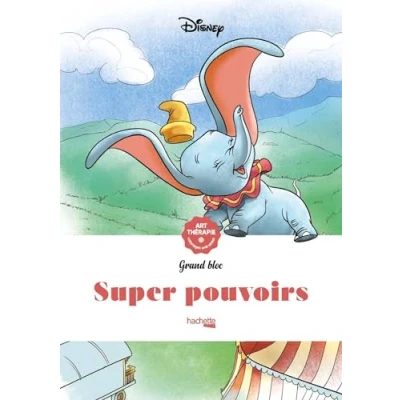 Afbeelding van Disney Grand Bloc Super pouvoirs hachette heroes Kleurboek voor volwassenen