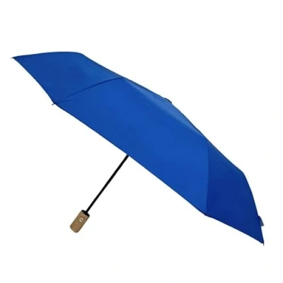 Afbeelding van Smati Couleurs Uni Opvouwbare paraplu Auto Open/Dicht ø 96 cm Denim Blauw