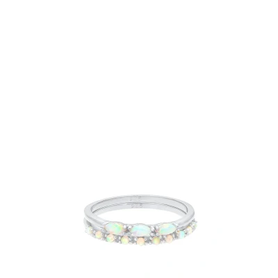 Afbeelding van Elli 2 PACK Ring, Dames, Maat: 54, Silber