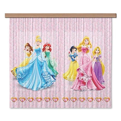 Image de Rideaux Princesses Disney 2 pièces 90 cm x 160cm