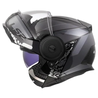 Afbeelding van LS2 FF902 Scope II systeemhelm Oxyd zwart titanium XXXL