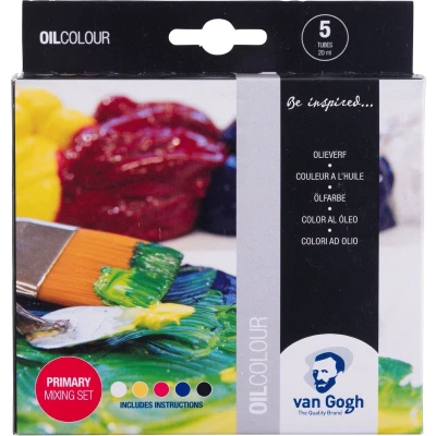 Afbeelding van van Gogh olieverf, primaire mengset 5 x 20 ml olieverf