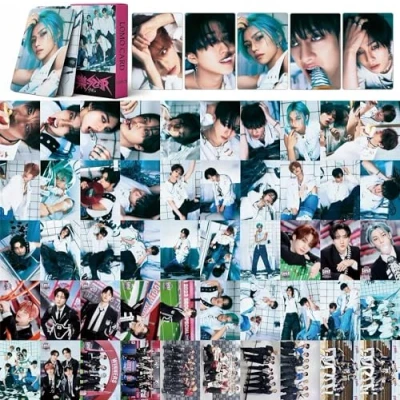 Afbeelding van WASEEDS 55 stuks Stray Kids Fotokaarten STAR Nieuw Album Kaarten Felix Mini Merch Photo Cards Poster Lomo Cadeau voor Fans