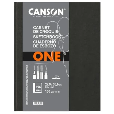 Image de CANSON Bloc de croquis ARTBOOK ONE, format A3, noir