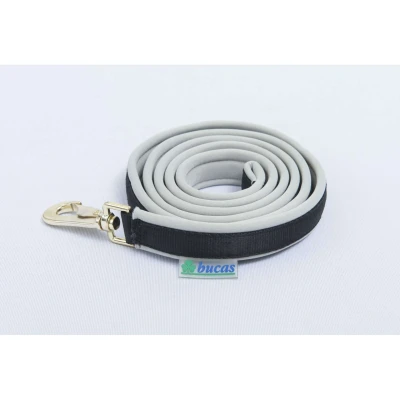 Afbeelding van Bucas Lead Rein Dublin Padded Black/Silver One Size Agradi.be