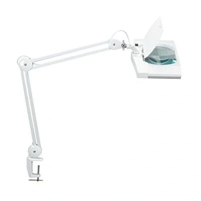 Image de lupenleuchte led vitrum, mit klemmfuß weiß maul 82650 02