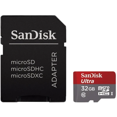 Afbeelding van SanDisk Ultra Micro SDHC 32GB UHS1 &amp; A1 met adapter