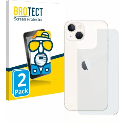 Afbeelding van BROTECT Screenprotector voor Apple iPhone 13 (Achterkant) Folie Beschermfolie matte (2 Stuks)
