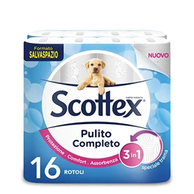 Afbeelding van Scottex Schoon toiletpapier, 16 maxi rollen
