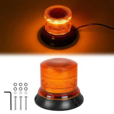 Afbeelding van AOHEWEI Amber led waarschuwingsbaken, 8 modellen ,12/24V, 20 leds, stoboscooplampen, voor landbouwmachines, bedrijfsvoertuigen, schoolbus, tractor, graafmachines, vrachtwagens