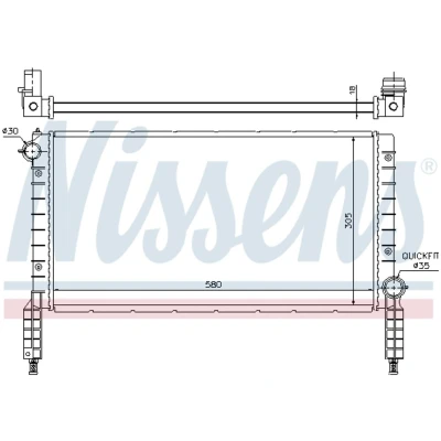 Afbeelding van Nissens Radiateur 61768