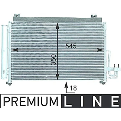 Afbeelding van Mahle Original Airco condensor AC 420 000P