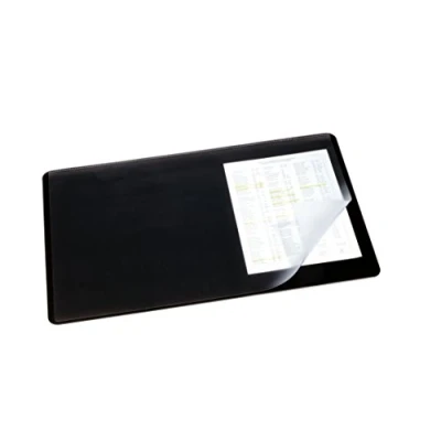 Afbeelding van Durable Schrijfonderlegger Met Transparante Cover 530x400 Mm, Zwart Onderlegger
