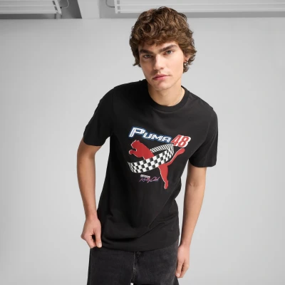 Afbeelding van Puma Graphics MOTO Tshirt print, Heren, Maat: Medium, Black