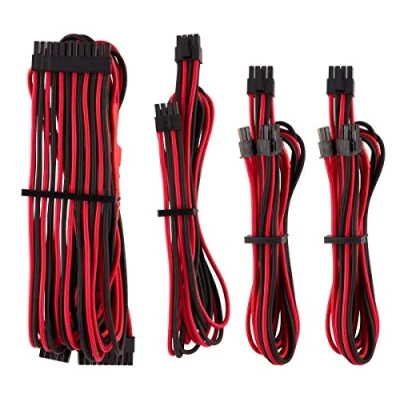 Image de CORSAIR Premium individually sleeved starter kit (Type 4, Generation 4) Câblage d&#039;alimentation 61 cm noir