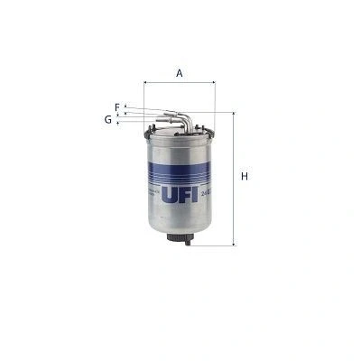 Afbeelding van UFI 24.022.00 Brandstoffilter Filter insert SKODA: Fabia 2, Rapid Hatchback, VOLKSWAGEN: Polo V SEAT: Ibiza 4 Sportcoupe, ST