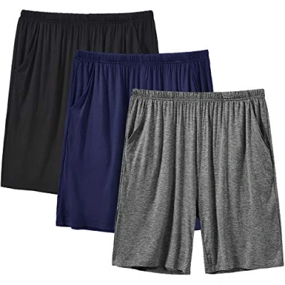 Afbeelding van MoFiz Pyjamabroek voor heren van zacht modal, Kort 3 stuks