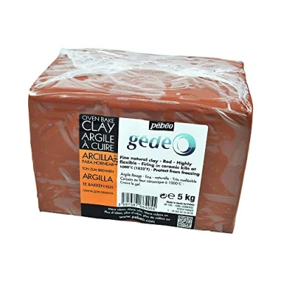 Afbeelding van Pébéo Geo Aarde Glaise Modelleren de Pottenbakkers 5 KG Rood