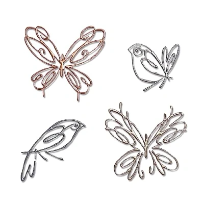 Afbeelding van Sizzix Thinlits Die by Pete Hughes Flight of Fancy (4pcs) (665037) (DISCONTINUED)