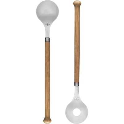Afbeelding van Sagaform Nature Saladebestek Ovaal Eiken set van 2