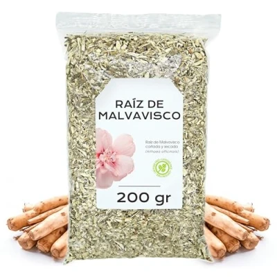 Afbeelding van marshmallowwortel kruidenthee 200 g natuurlijke voor thee of infusie Cañamera kruid en gezonde eigenschappen kruideninfusie (200 g)