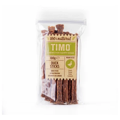 Afbeelding van Timo Sticks 100 g Hondensnacks Eend