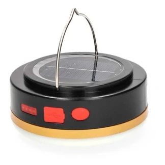 Afbeelding van Goobay LED solar campinglamp met IR afstandsbediening 6 lichtstanden, zonnepaneel, Li Ion accu 18650 (3,7 V, 2000 mAh), powerbankfunctie e...