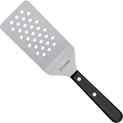 Afbeelding van Triangle RVS Paletmes met Knik en Gaatjes 14 cm Breed Vaatwasserbestendig