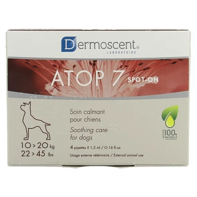 Afbeelding van Dermoscent Atop 7 Spot On Hond 10 20kg 4x1,2ml