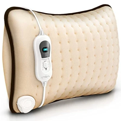 Afbeelding van Sinnlein Verwarmingskussen Beige elektrisch met vulling 100 W voor rug, schouders, nek, buik warmtekussen 3 temperatuurniveaus &amp; automatische uitschakeling