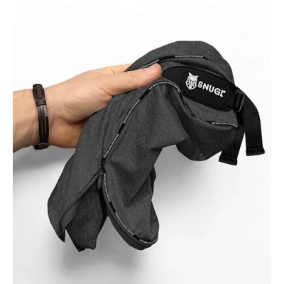 Image de Housse de Rechange SNUGL Compatible avec les Oreillers Voyage Adultes Taille Standard Lavable en Machine Entretien Facile (Gris Foncé)