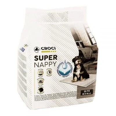 Afbeelding van 2x50 Stuks Croci Puppypads Super Nappy 60x40cm, Hond