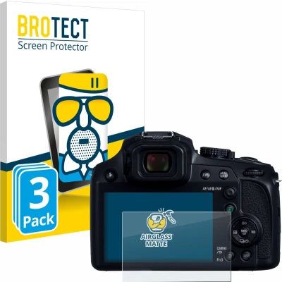 Afbeelding van BROTECT Screenprotector voor Panasonic Lumix DC FZ82D Folie Beschermfolie Beschermglas matte (3 Stuks)