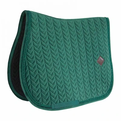 Afbeelding van Kentucky Zadeldekje Velvet Pearls Springen Pine Green Full