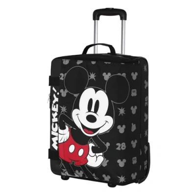 Afbeelding van Karactermania Disney Mickey Mouse Handbagage koffer Reiskoffer Lichtgewicht Opplooibare Zwart