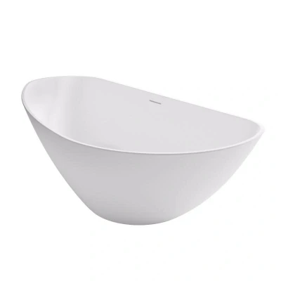 Afbeelding van Riho Granada vrijstaand bad 190x90cm links Solid Surface mat wit