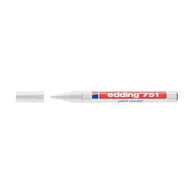 Image de edding marqueur peinture 751 paint marker, pointe ogive, Blanc
