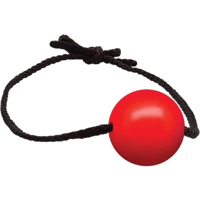 Afbeelding van Rode Ball Gag met leren Band