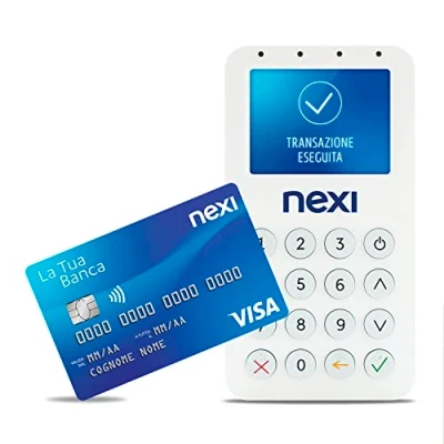 Afbeelding van Nexi Mobiele Pos Contactloze draagbare Pos, e reader voor betalingen met geldautomaat, creditcard, prepaid, Apple Pay en Google Pay, digitale handtekening inclusief