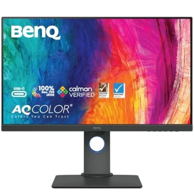 Image de BenQ PD2705Q Moniteur design (Technologie AQCOLOR, 27 pouces, QHD, IPS, Chargement USB C, DP/HDMI, KVM, Hauteur réglable) Compatible avec MacBook