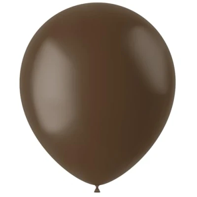Afbeelding van Latexballonnen Chocolade Bruin 10 stuks