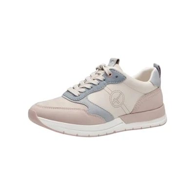 Afbeelding van Tamaris Sneakers laag ivory, Dames, Maat: 37, Ivory Textiel/ synthetisch