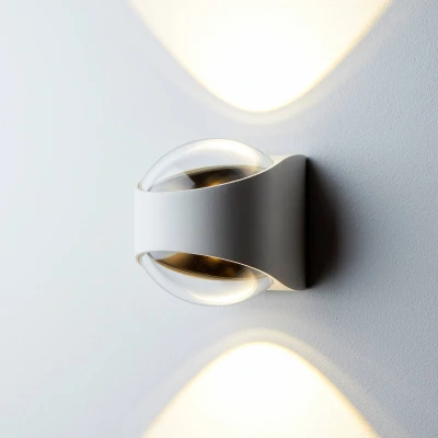 Afbeelding van LOOM DESIGN Saga LED buiten wandlamp up/down wit