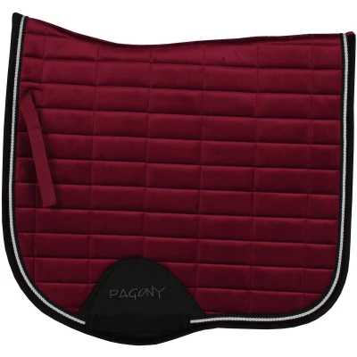 Afbeelding van Pagony Work Velours zadeldek bordeaux maat:dr full