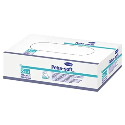 Afbeelding van Peha soft Medische Latex Handschoen Poedervrij Small 100 stuks